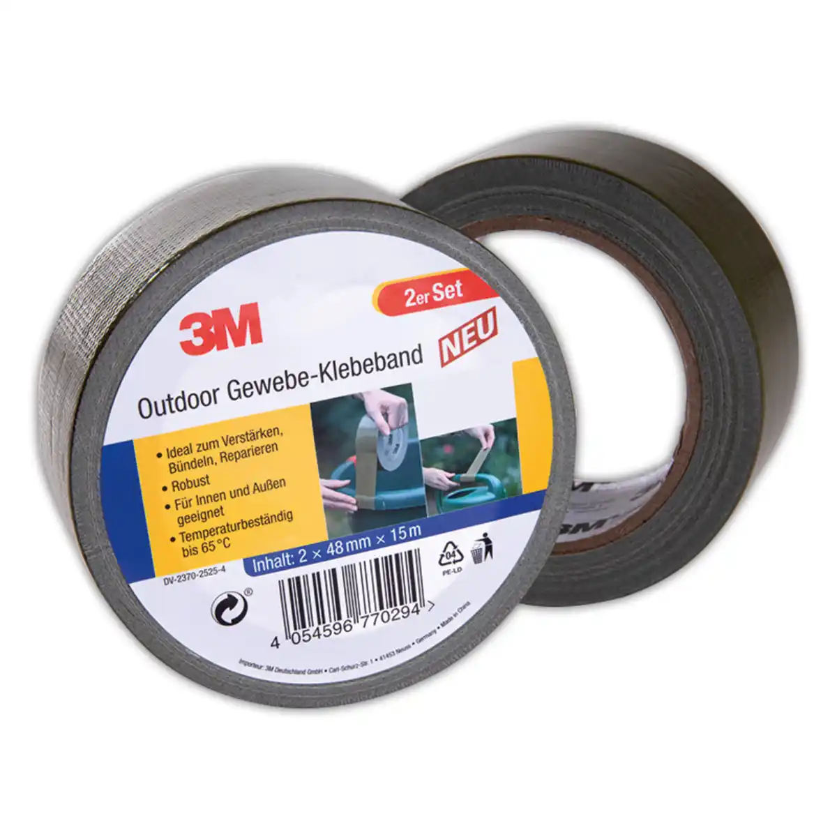 Bild 1 von 3M Outdoor-Gewebe-Klebeband 2er-Set
