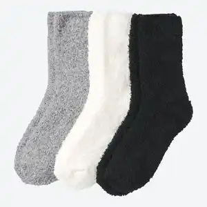 Damen-Kuschelsocken in verschiedenen Farben, 3er-Pack