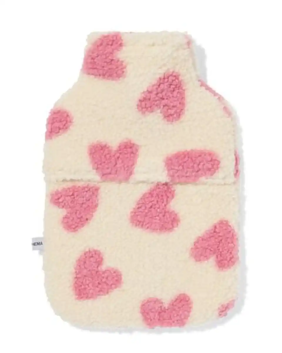 Bild 3 von Wärmflasche, 33 cm, Herzen, creme
