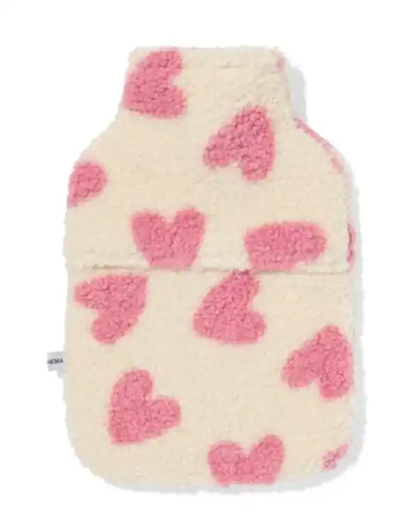 Bild 3 von Wärmflasche, 33 cm, Herzen, creme