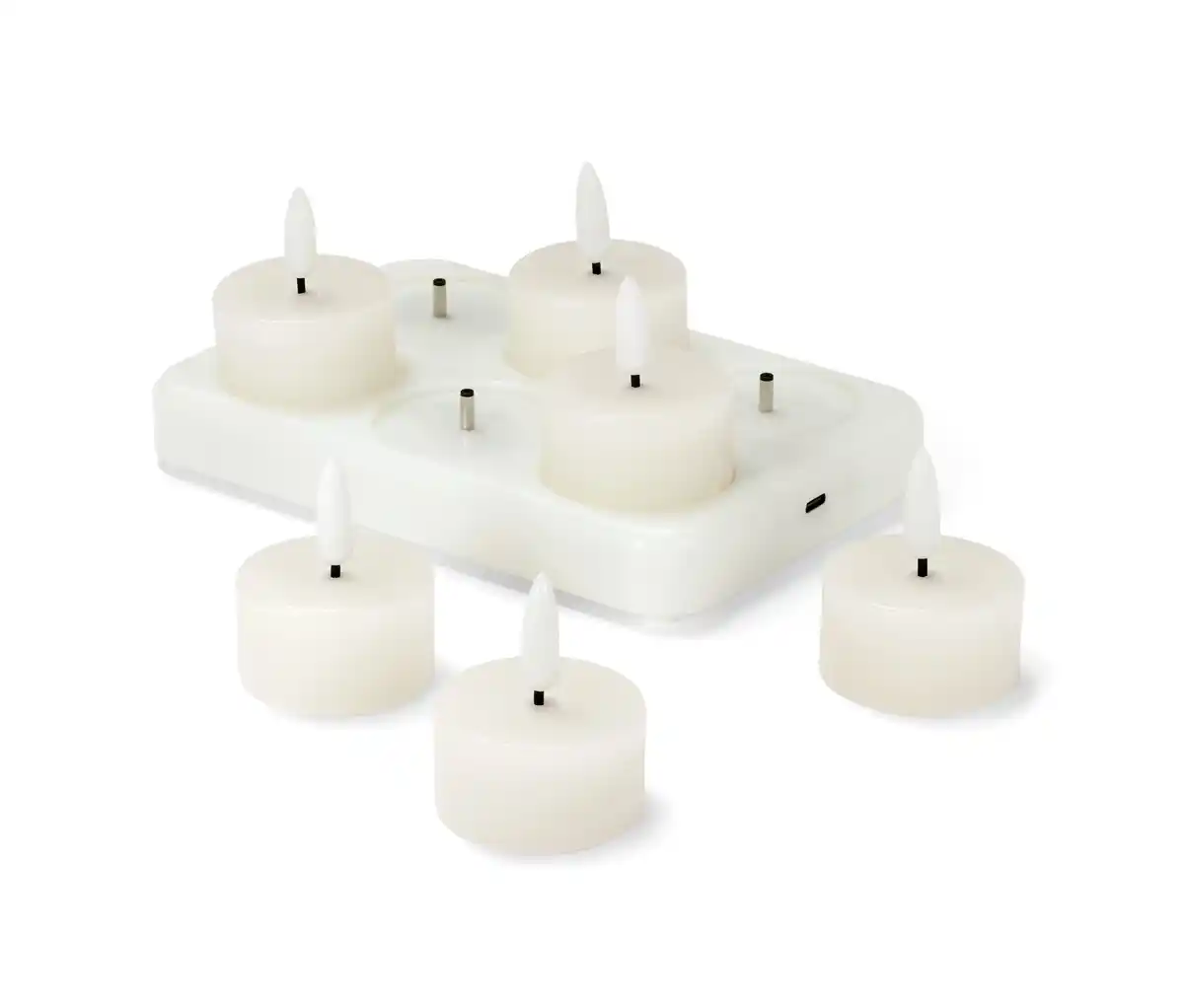 Bild 1 von 6 LED-Akku-Echtwachsteelichter