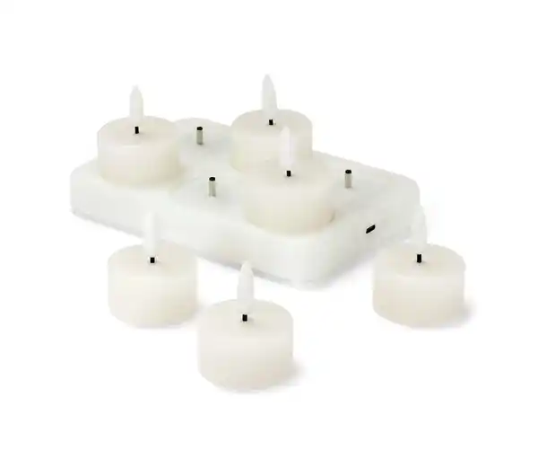 Bild 1 von 6 LED-Akku-Echtwachsteelichter