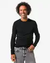 Bild 1 von Herren-T-Shirts, Langarmmodell, Slim Fit, O-Ausschnitt – 2 Stück schwarz
