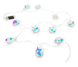 LED-Lichterkette, Sterne irisierend