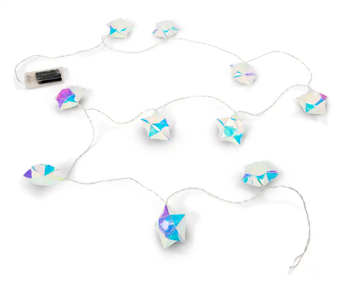 Bild 1 von LED-Lichterkette, Sterne irisierend