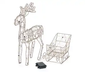 LED-Rentier mit Schlitten