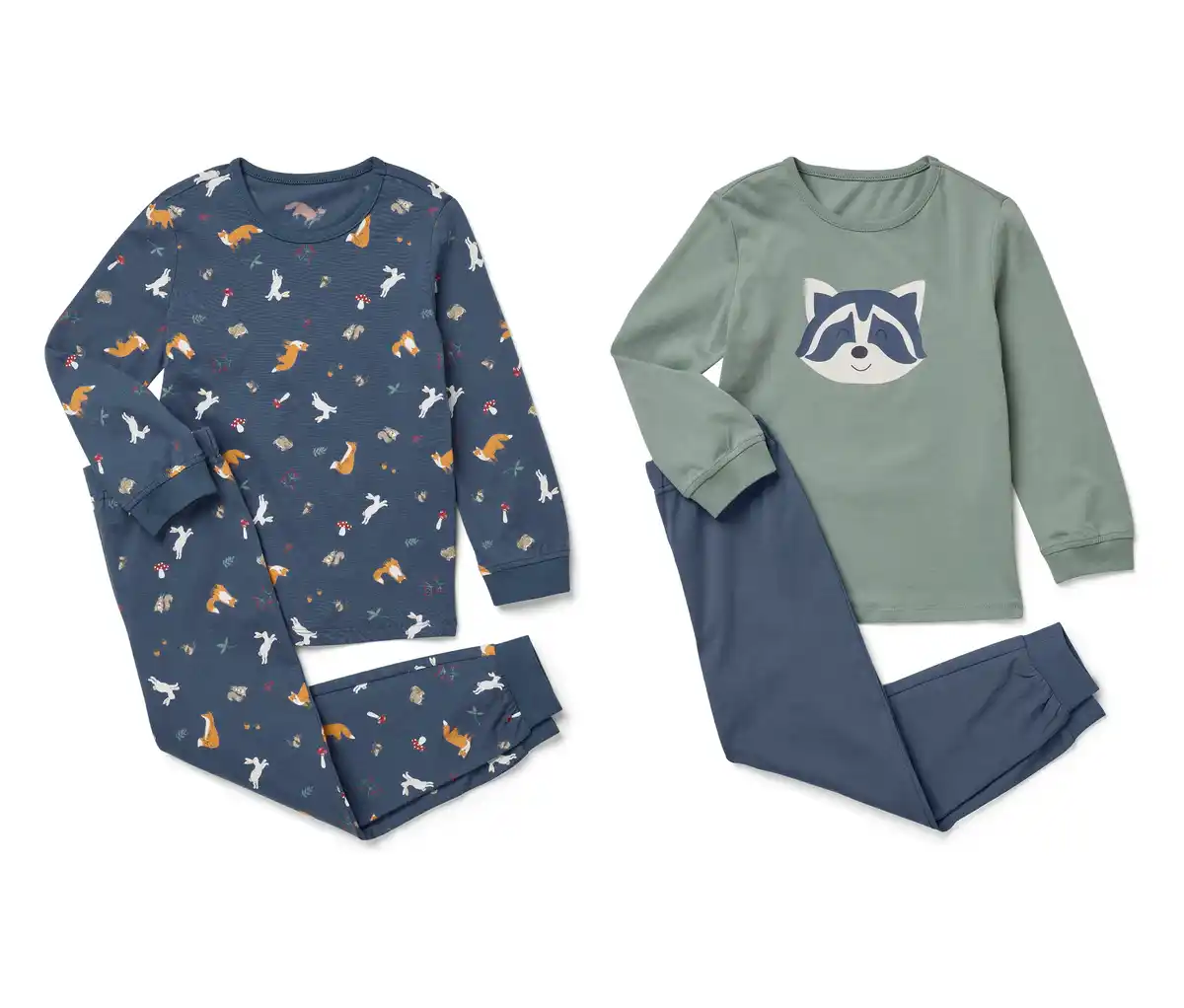 Bild 1 von 2 Kinder-Pyjama-Sets, blau/grün