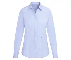 Seidensticker Bluse Slim Fit non iron, hellblau