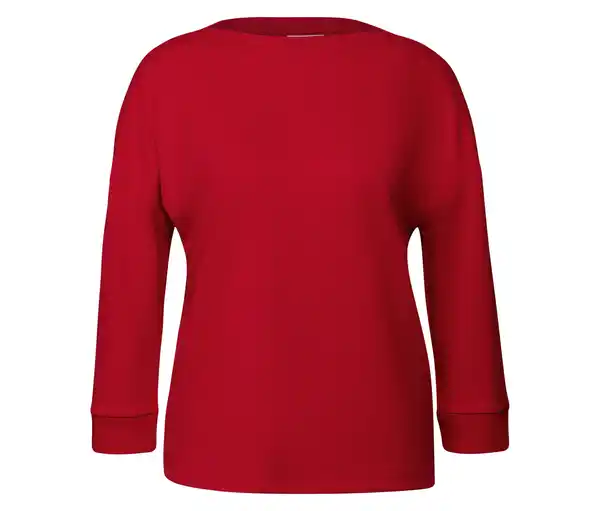 Bild 1 von Street One, T-Shirt mit Rippdetail, rot