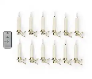 12 LED-Weihnachtsbaumkerzen