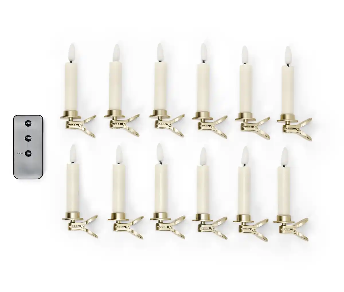 Bild 1 von 12 LED-Weihnachtsbaumkerzen
