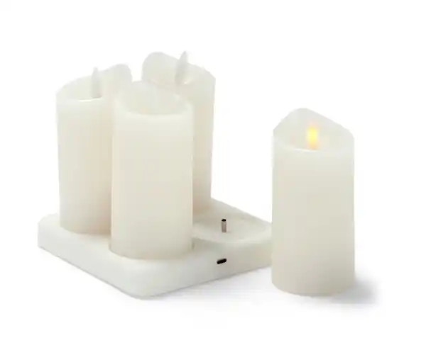 Bild 1 von 4 LED-Akku-Echtwachskerzen