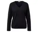 Bild 1 von Strukturiertes Langarmshirt, schwarz