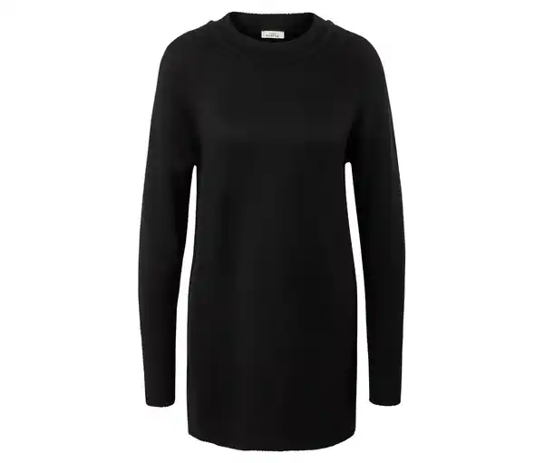 Bild 1 von Langer Strickpullover, schwarz