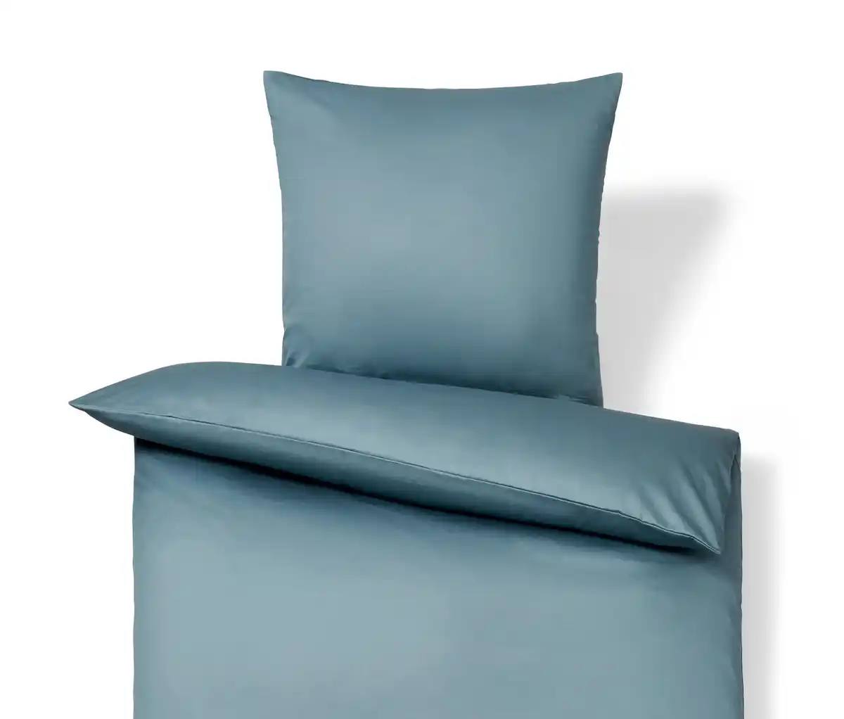 Bild 1 von Baumwollsatin-Bettwäsche, blau, Normalgröße