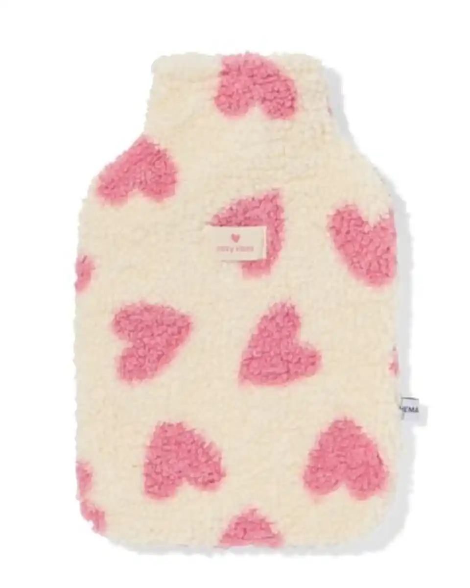 Bild 1 von Wärmflasche, 33 cm, Herzen, creme