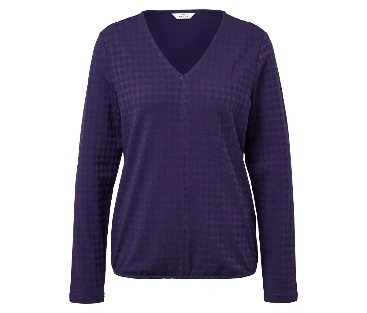 Bild 1 von Strukturiertes Langarmshirt, pflaume