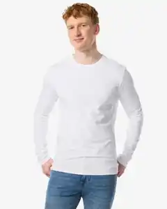 Herren-T-Shirt, Slim Fit weiß