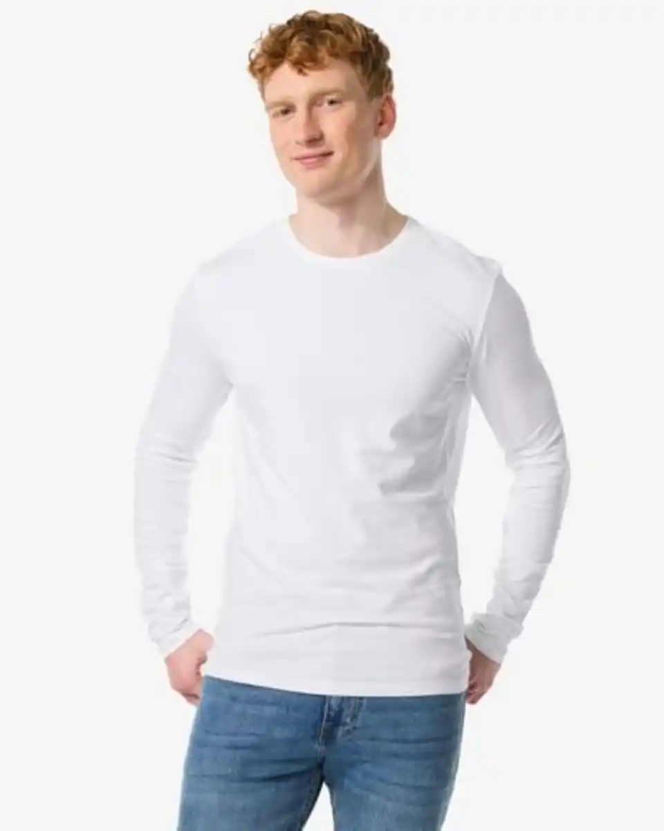 Bild 1 von Herren-T-Shirt, Slim Fit weiß