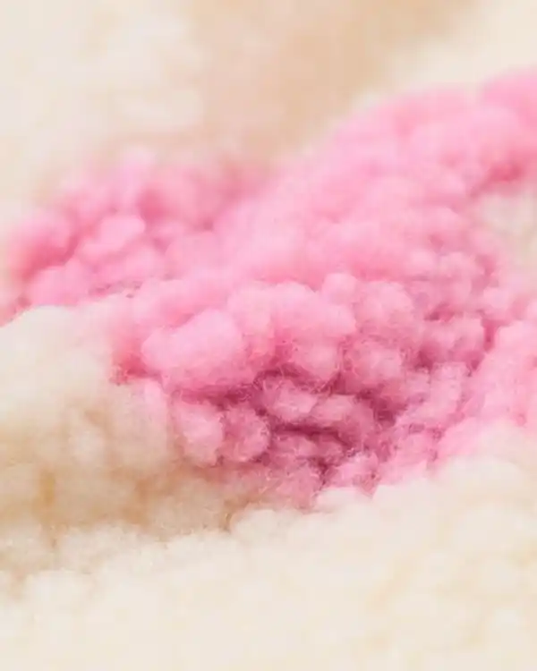 Bild 4 von Damen-Sofa-Poncho, Einheitsgröße, Fleece, mit Kapuze und Taschen, Herzen