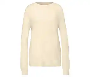 Street One Strickpullover mit Rollkante, beige