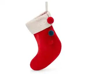 Samt-Weihnachtsstrumpf