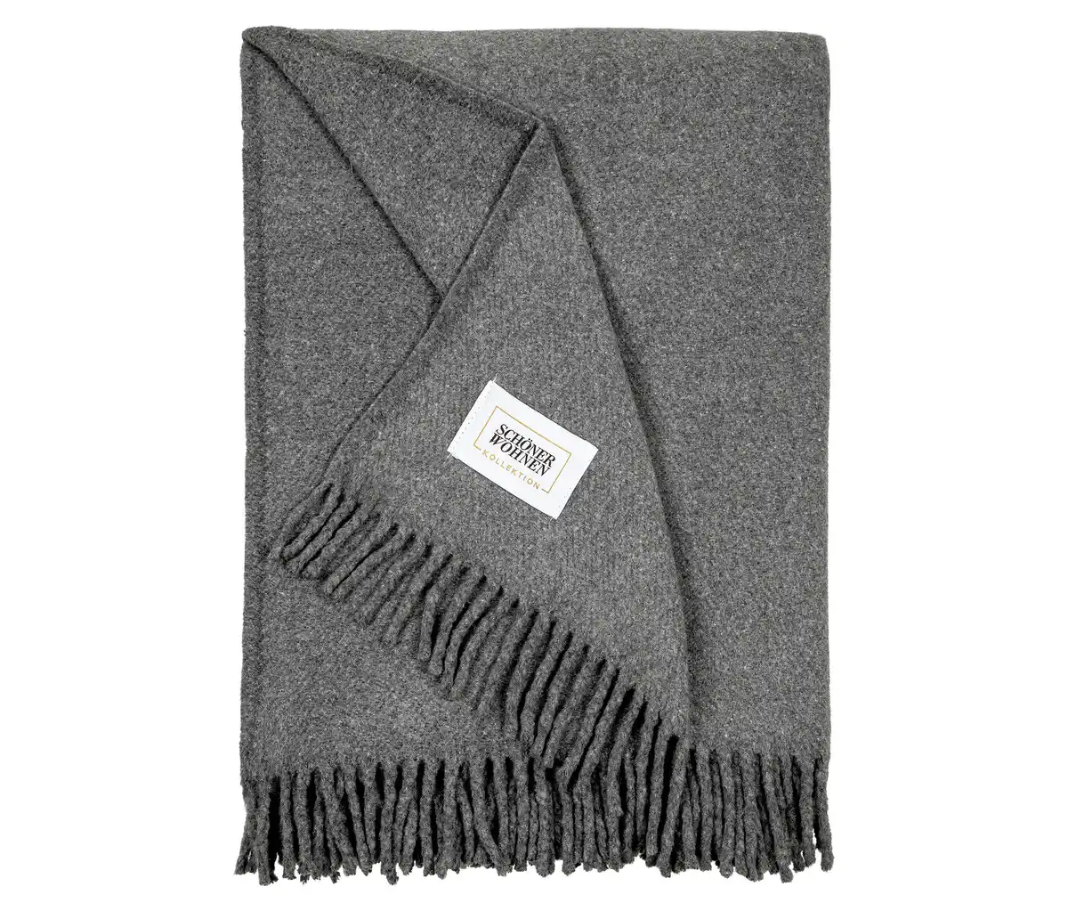 Bild 1 von SCHÖNER WOHNEN-Kollektion Wohndecke »BASICS«, dunkelgrau