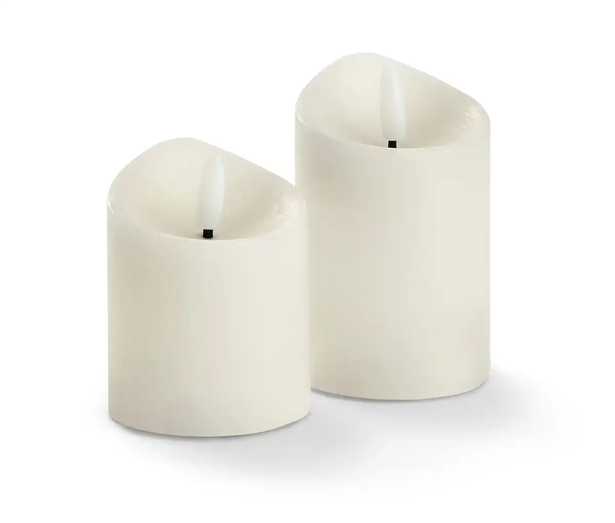 Bild 1 von 2 LED-Echtwachskerzen, creme