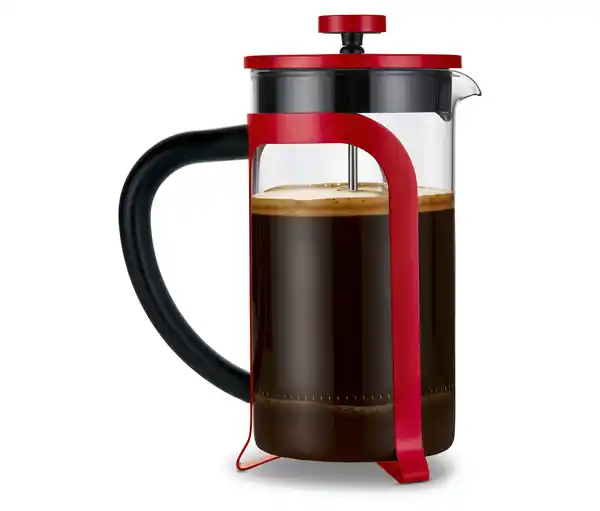 Bild 1 von Siebstempelkanne 800 ml, 6 Tassen, rot