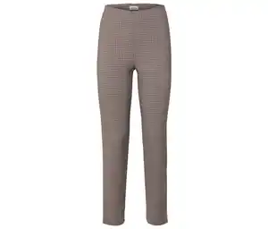 Stretchhose mit Hahnentritt-Jacquard