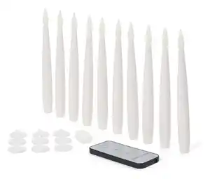 10 schwebende LED-Kerzen