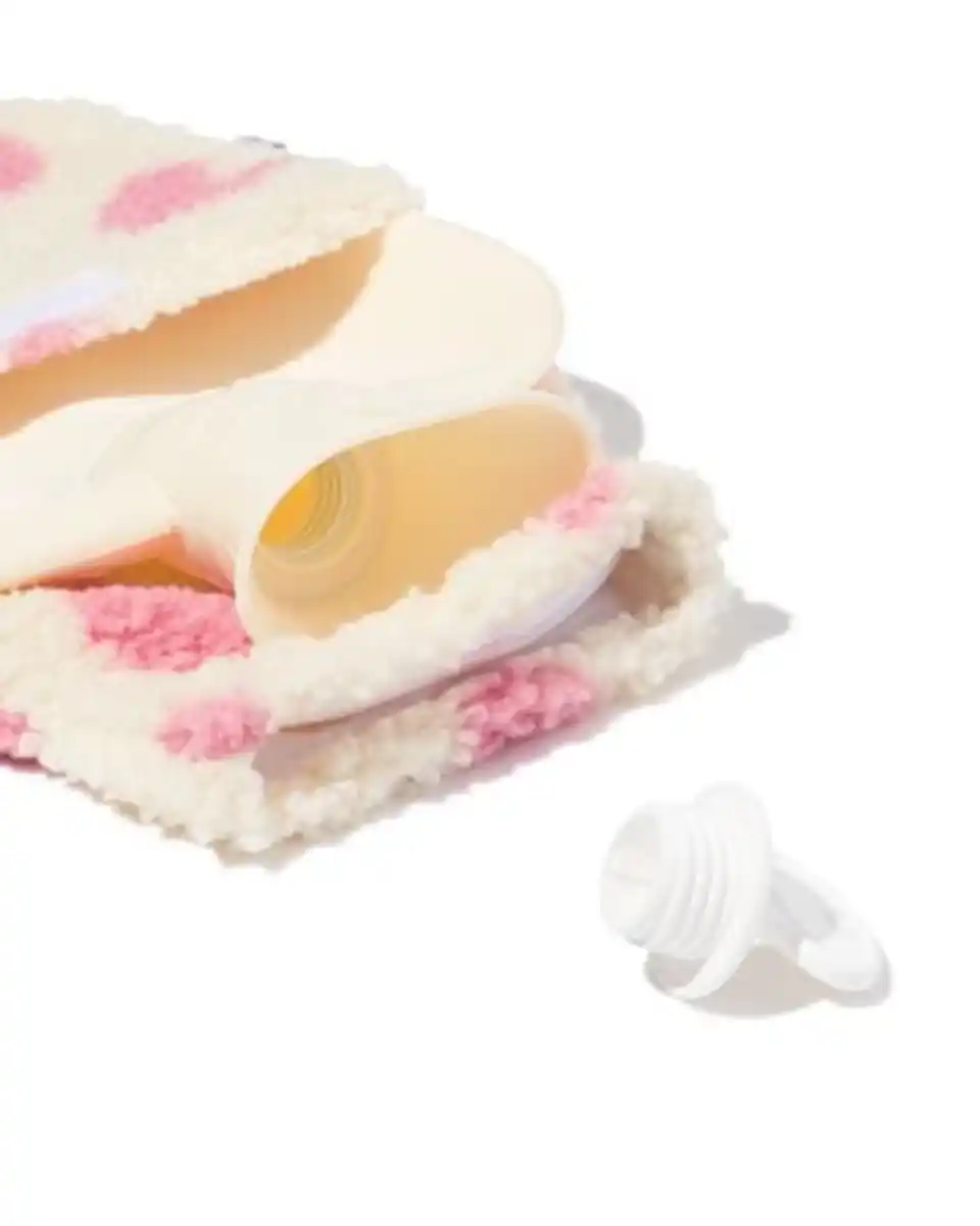 Bild 2 von Wärmflasche, 33 cm, Herzen, creme