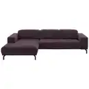 Bild 1 von Beldomo Style Ecksofa, Lila, Textil, 5-Sitzer, Ottomane links, L-Form, 293x195 cm, Goldenes M, Stoffauswahl, seitenverkehrt erhältlich, Rücken echt, Wohnzimmer, Sofas & Couches, Wohnlandschaften