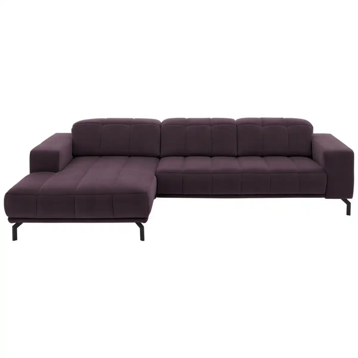 Bild 1 von Beldomo Style Ecksofa, Lila, Textil, 5-Sitzer, Ottomane links, L-Form, 293x195 cm, Goldenes M, Stoffauswahl, seitenverkehrt erhältlich, Rücken echt, Wohnzimmer, Sofas & Couches, Wohnlandschaften