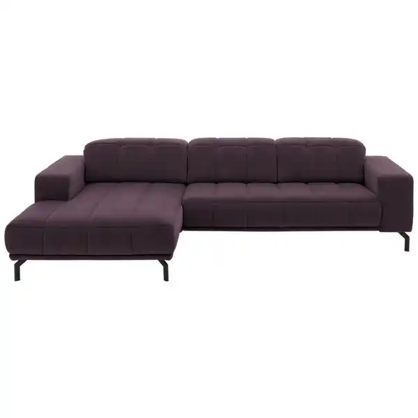 Bild 1 von Beldomo Style Ecksofa, Lila, Textil, 5-Sitzer, Ottomane links, L-Form, 293x195 cm, Goldenes M, Stoffauswahl, seitenverkehrt erhältlich, Rücken echt, Wohnzimmer, Sofas & Couches, Wohnlandschaften