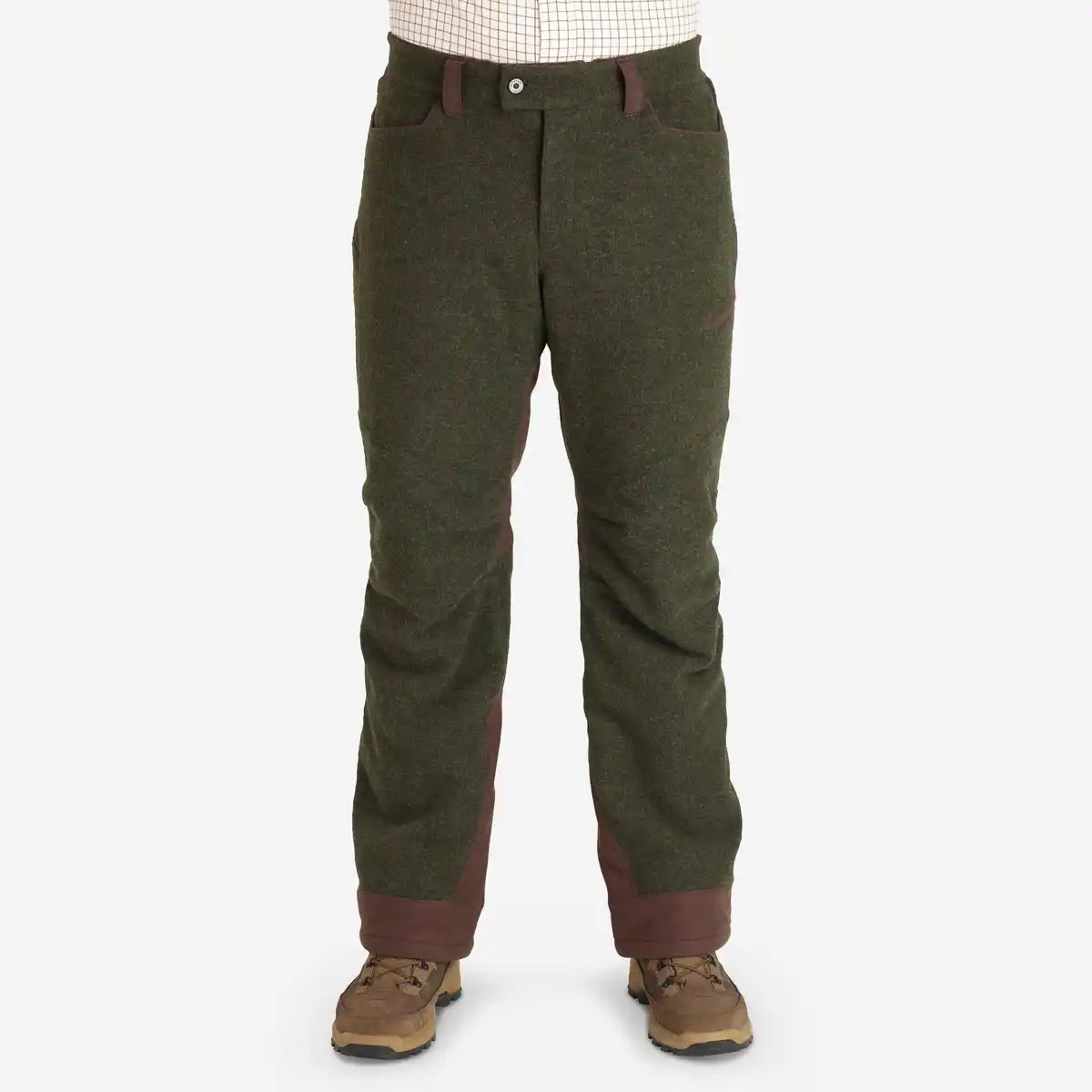 Bild 1 von SOLOGNAC Jagdhose 900 Wolle warm geräuscharm grün
