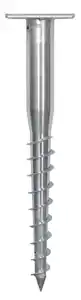 Schneider Universal Bodenhülse für Sonnenschirm ca. 16x58cm, Silberfarben