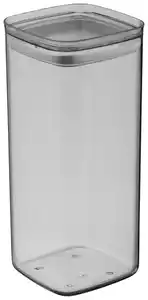 Vorratsdose Blacky aus Kunststoff ca. 2,1l, Grau, Klar, Schwarz