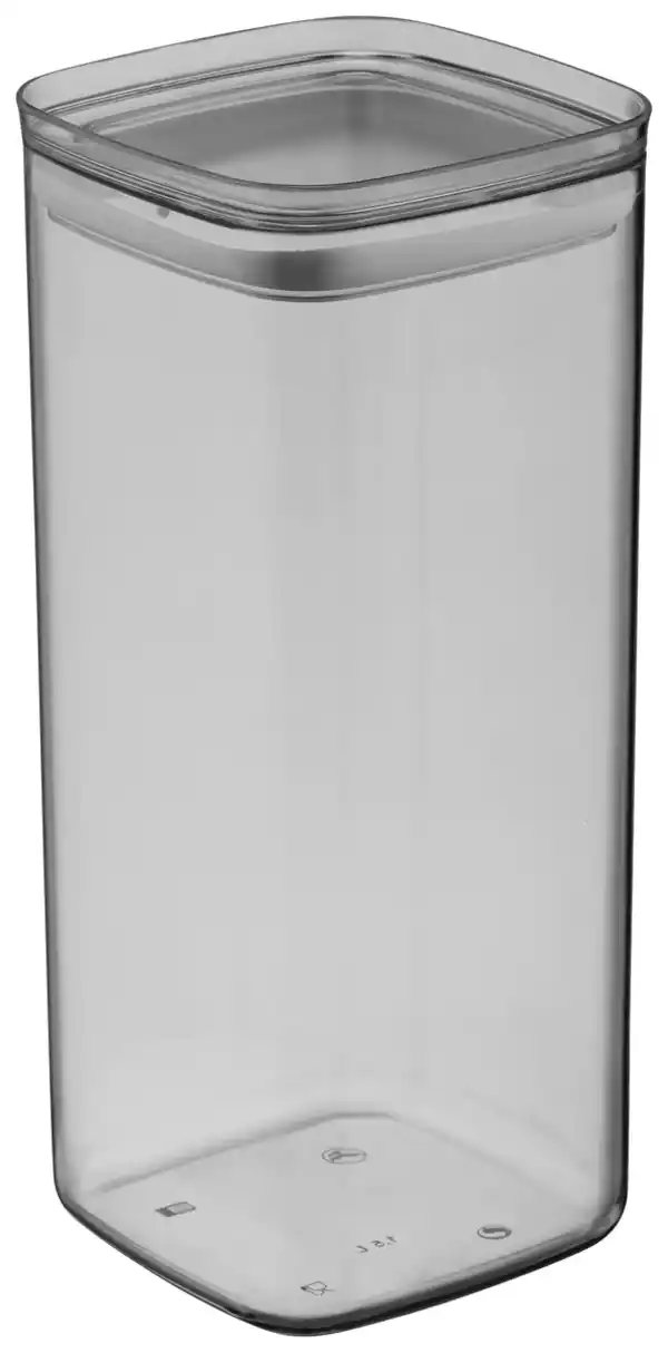 Bild 1 von Vorratsdose Blacky aus Kunststoff ca. 2,1l, Grau, Klar, Schwarz