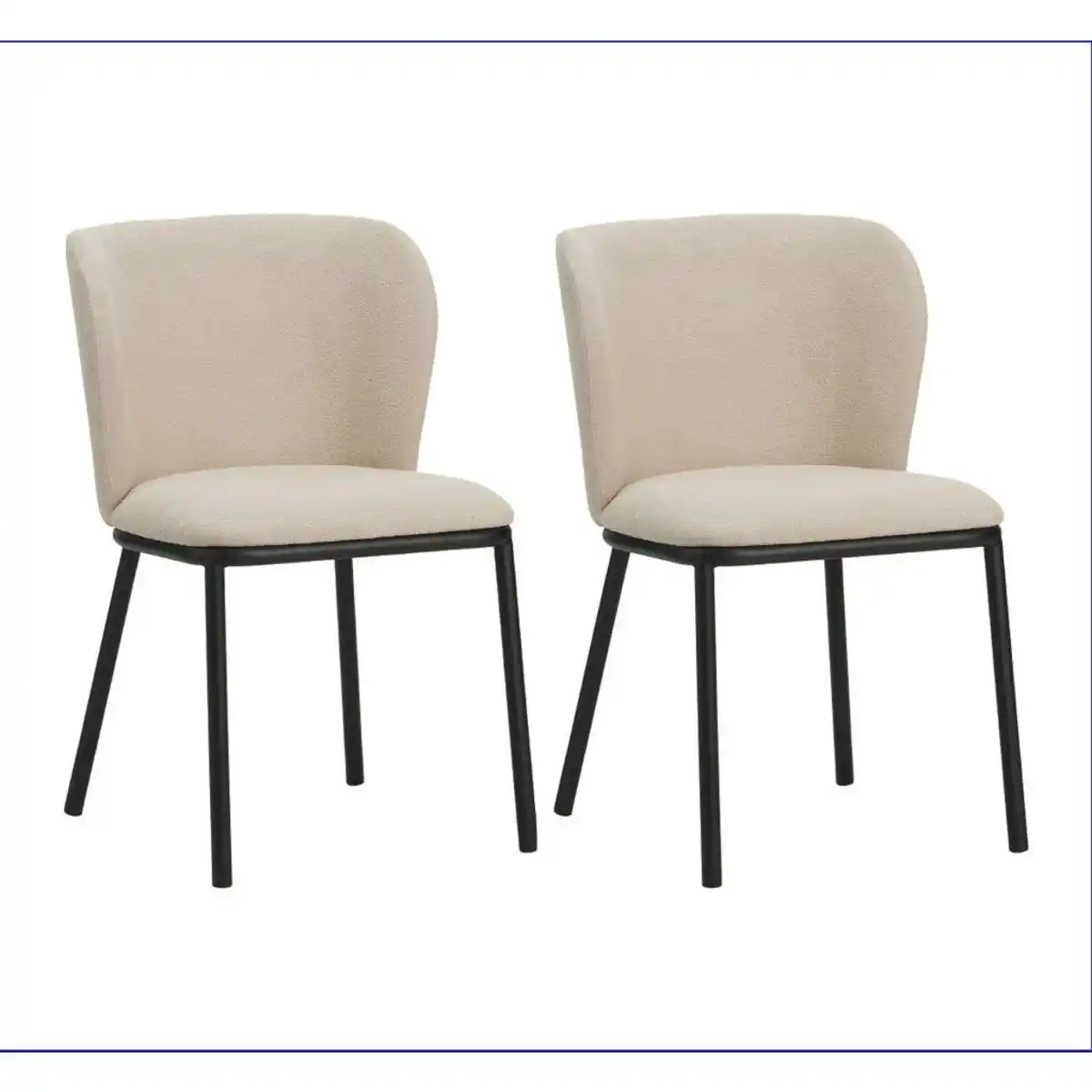 Bild 1 von Mid.you Stuhl-Set, Beige, Textil, 52x80x44 cm, Stühle