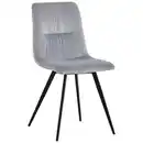 Bild 1 von Carryhome Stuhl, Hellgrau, Metall, Textil, Flachrohr, 45x88x54.5 cm, Esszimmer, Stühle, Esszimmerstühle