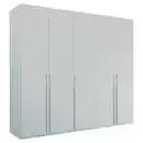 Bild 1 von Novel Drehtürenschrank, Grau, Metall, 14 Fächer, 251x235x60 cm, Blauer Engel, Goldenes M, Made in Germany, Typenauswahl, in verschiedenen Größen erhältlich, Schlafzimmer, Kleiderschränke, Dreht