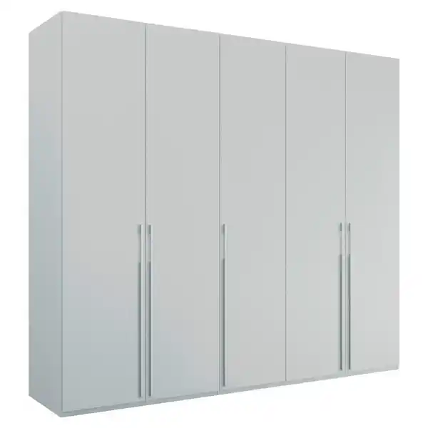 Bild 1 von Novel Drehtürenschrank, Grau, Metall, 14 Fächer, 251x235x60 cm, Blauer Engel, Goldenes M, Made in Germany, Typenauswahl, in verschiedenen Größen erhältlich, Schlafzimmer, Kleiderschränke, Dreht