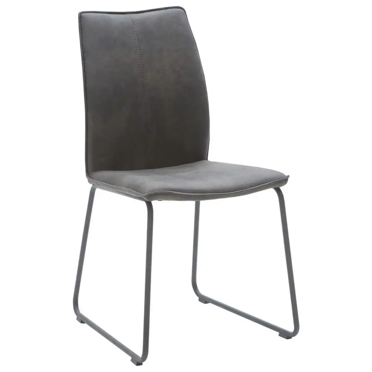 Bild 1 von Dieter Knoll Stuhl, Anthrazit, Metall, Textil, Kufe, 46x93x57 cm, Beinauswahl, Lederauswahl, Stoffauswahl, Typenauswahl, Gestellauswahl, Esszimmer, Stühle, Esszimmerstühle