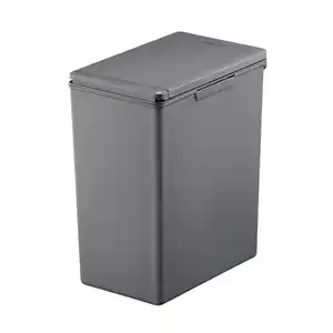 Fackelmann Abfalleimer Oslo, Dunkelgrau, Kunststoff, 20 L, 22x41.5x34 cm, Küchen, Küchenausstattung, Mülleimer