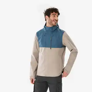 QUECHUA Wanderjacke Herren wasserdicht - NH500 blau