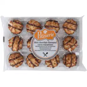 Mini-Kokosmakronen mit Schokoladengeschmack