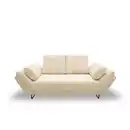 Bild 1 von Mid.you Schlafsofa, Creme, Textil, Uni, 2-Sitzer, 210x95x97 cm, Made in EU, FSC Mix, Liegefunktion, Schlafen auf Sitzhöhe, Rücken echt, Armteil links, rechts, Kinder- & Jugendzimmer, Jugendmöbel,