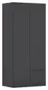 Bild 1 von Drehtürenschrank COSTA ca.91x197x54cm Schwarz, Grau