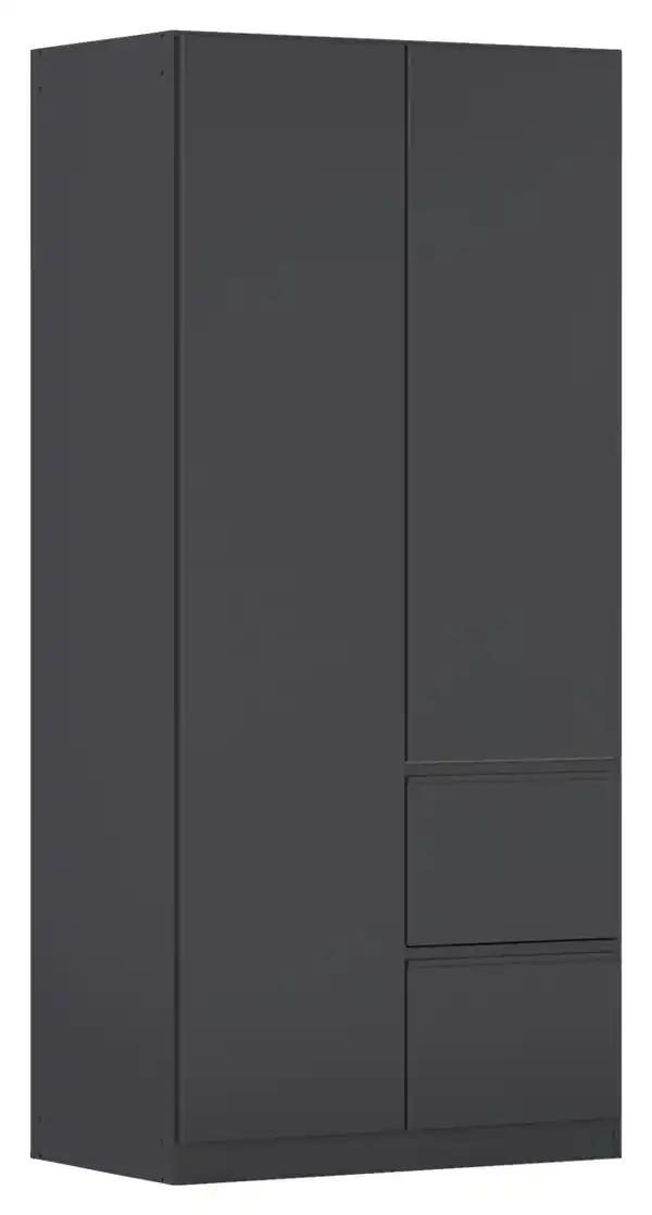 Bild 1 von Drehtürenschrank COSTA ca.91x197x54cm Schwarz, Grau